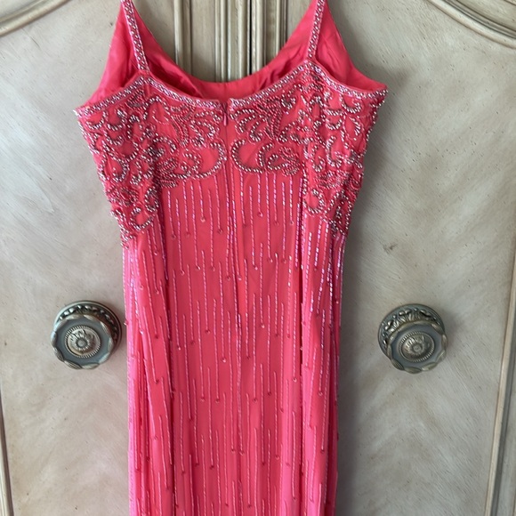 Alyce Designs Beaded Dress Gown prom wedding special event absolutely gorgeous - Picture 11 of 15